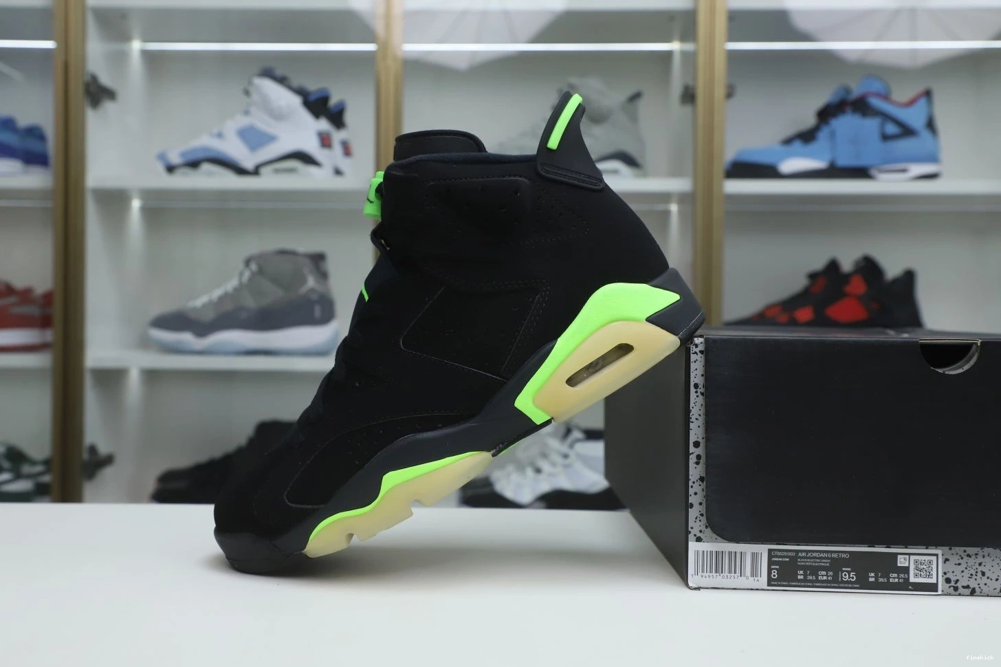 6 RETRO AIR 'ELECTRIC JORDAN GREEN' 0805